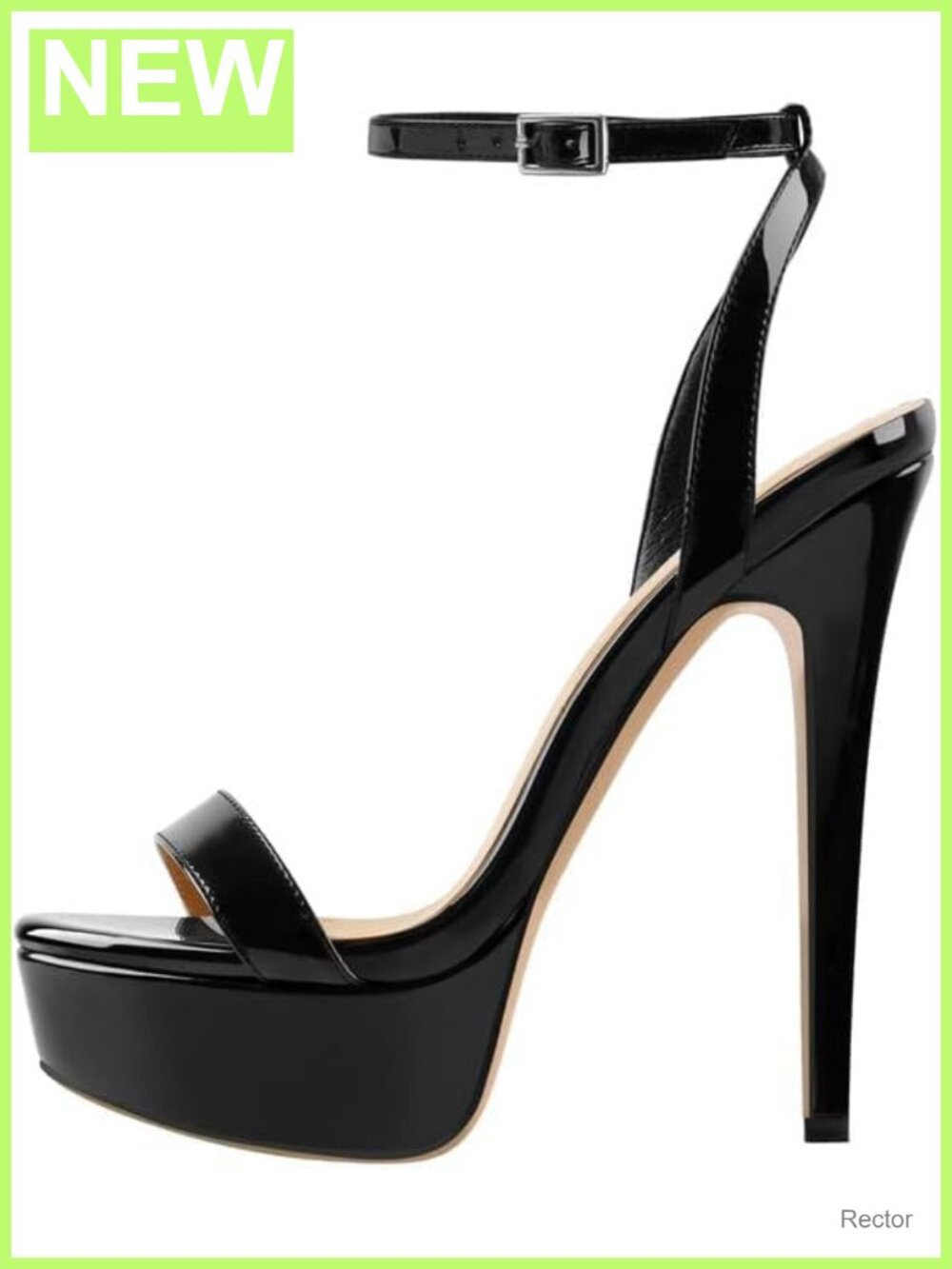 Platform Stiletto High Heels Open Toe Ankle Strap Wedding Party Sandals Patent